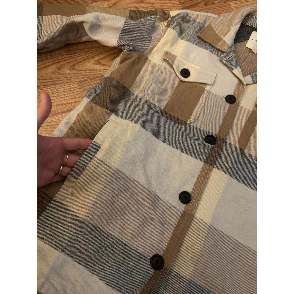 Lucky Brand Plaid Shacket Size XS - Picture 8 of 10